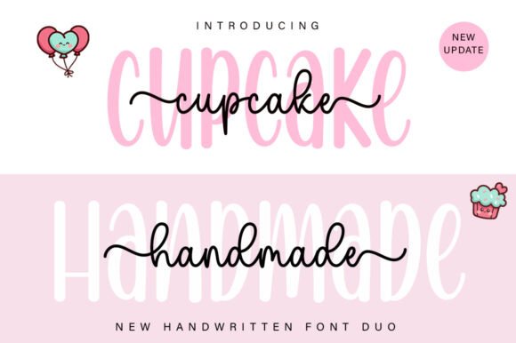 Adding a Romantic Touch: Cupcake Handmade Duo Font Review