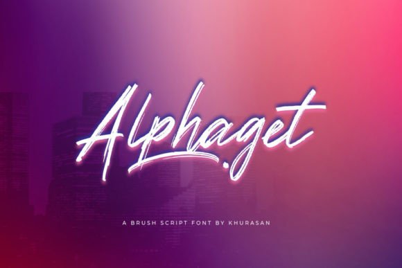 Alphaget: A Modern Brush Script Font for Bold Branding