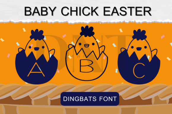 Baby Chick Easter: The Perfect Dingbats Font for Small Business Branding