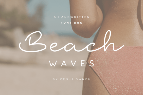 Beach Waves Duo: A Premium Script Typeface for Coastal Editorial Design