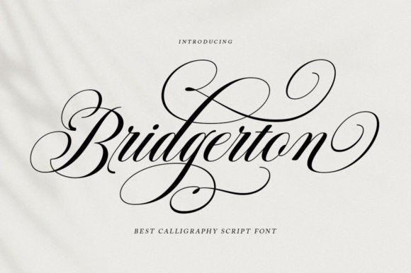 Bridgerton: A Premium Script Typeface for Editorial Design