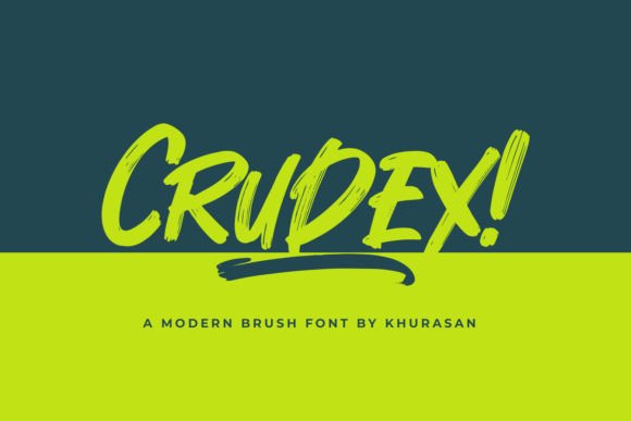 Crudex: The Bold Brush Typeface for Modern Branding