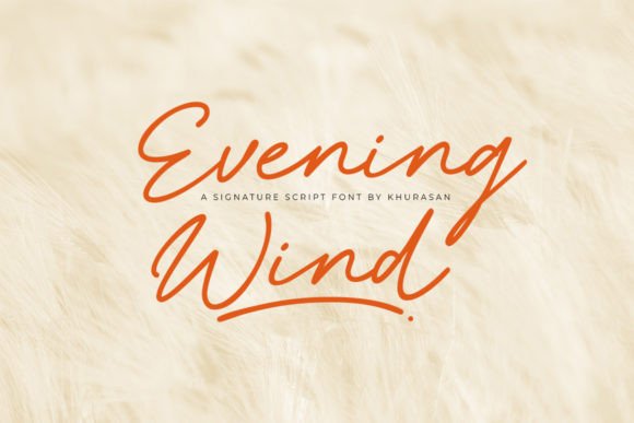 Evening Wind: The Modern Script Typeface for Campaign Design