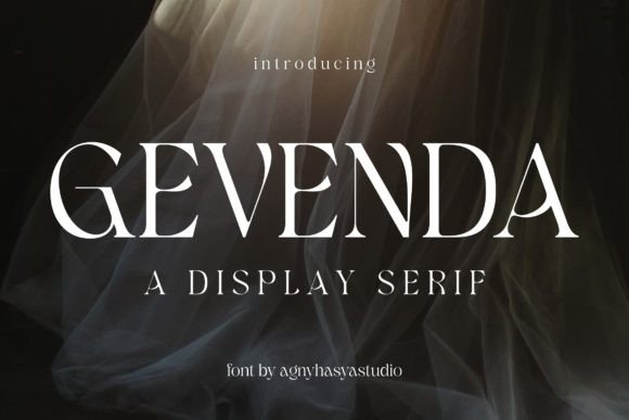 Gevenda: A Premium Display Serif Typeface for Modern Web Design