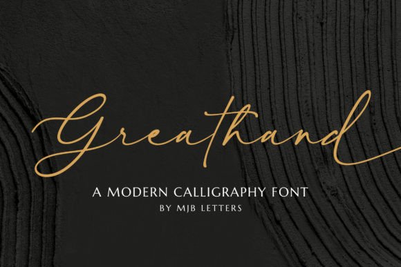 Greathand: A Modern Script Typeface for Web & Digital Branding