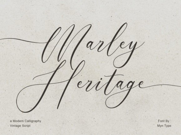 Marley Heritage: The Script Handwritten Typeface for Campaign Clarity