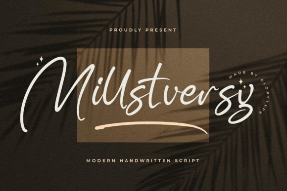 Millstversy: A Magical Script Typeface for Elegant Digital Brands