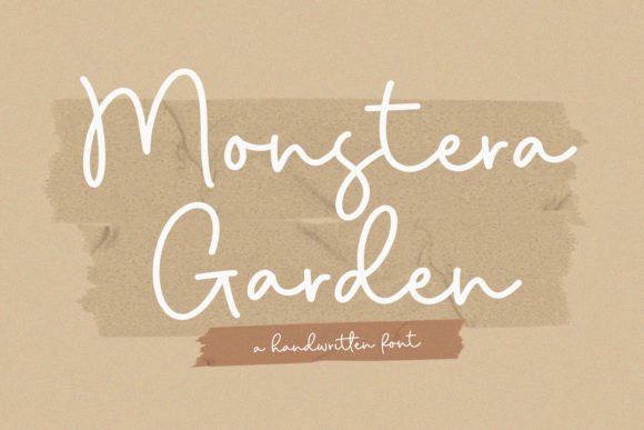 Monstera Garden: A Stylish Script Font for Elegant Branding