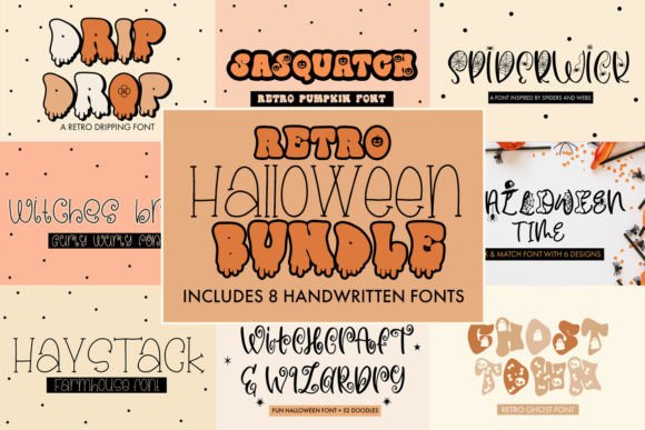 Retro Halloween Bundle: A Spooky Typeface for Campaign Design