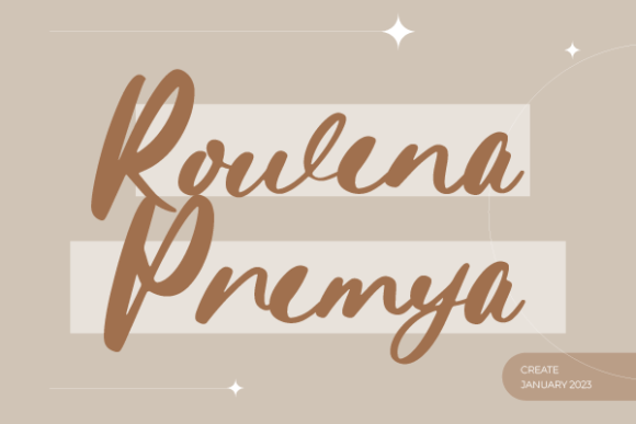 Rowena Premya: The Exquisite Script Handwritten Font for Modern Branding