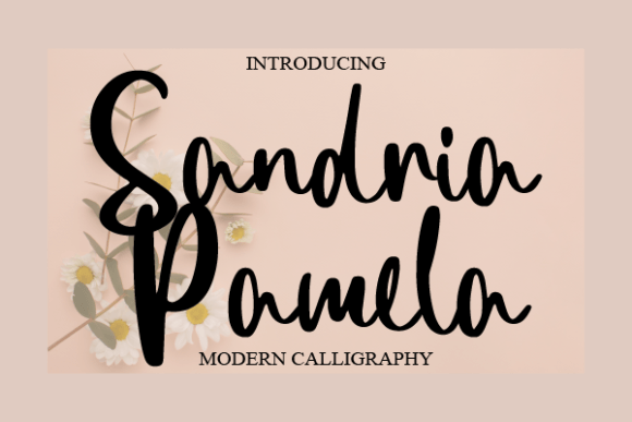 Sandria Pamela: A Script Handwritten Typeface for Elegant Editorial Design