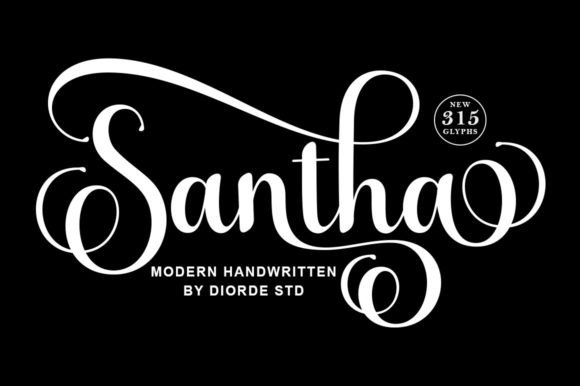 Santha Font Review: A Script Handwritten Typeface for Digital Brands