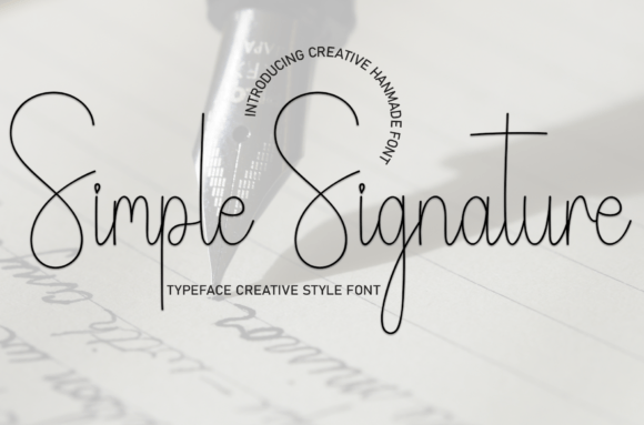 Simple Signature: The Handwritten Font That Elevates Web Design