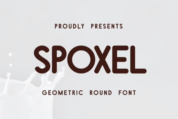 Spoxel: A Rounded Sans Serif Typeface for Modern Brand Identity