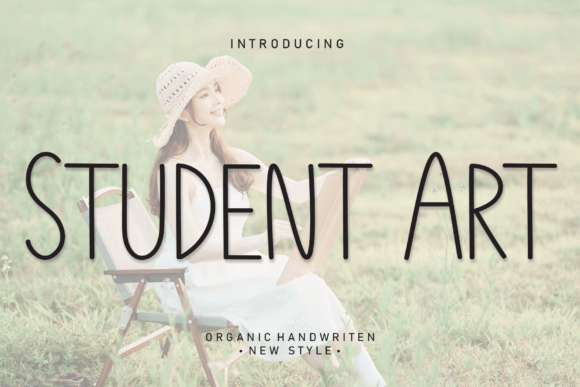Student Art: The Friendly Typeface for Warm Brand Identity