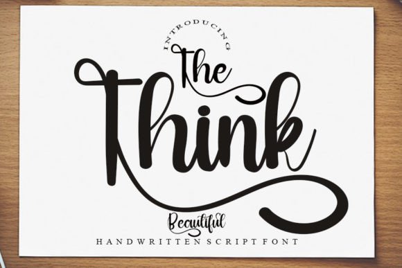 The Think: A Timeless Script Handwritten Typeface for Modern Web Design