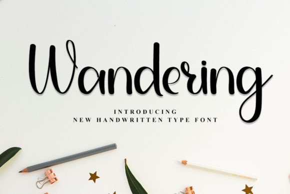Wandering: The Perfect Script Handwritten Font for Handmade Brands